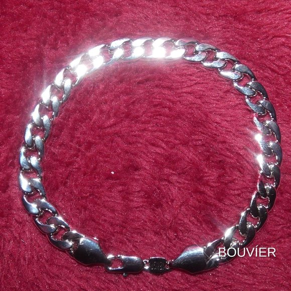 Bouvier Jewelry Other - 18K White Gold 6mm Cuban Link Bracelet